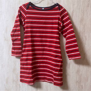 ユニクロ(UNIQLO)のユニクロ▷▷110cmボーダーワンピース(ワンピース)