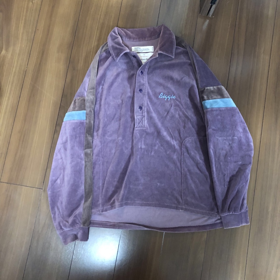 dairiku 19aw BIGGIE ベロアシャツ パープル M 成田凌着用 | フリマアプリ ラクマ