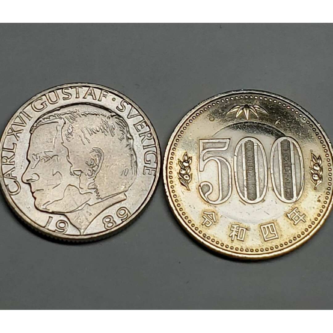 ヴィンテージスウェーデン1クローナ1989年カール16世デフォルメされたグスタフ エンタメ/ホビーの美術品/アンティーク(貨幣)の商品写真