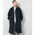 【NAVY】両面ビーバーベルテッドオーバーコート