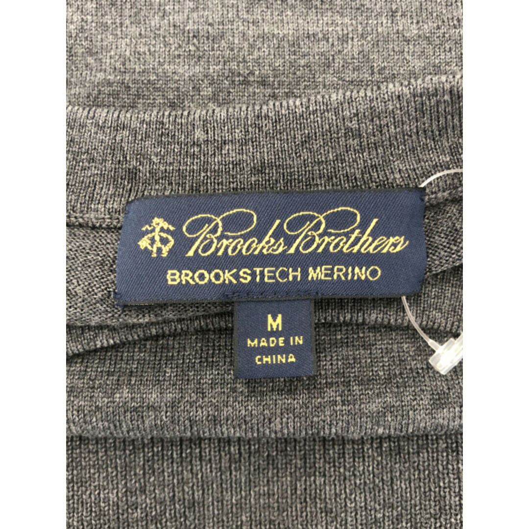 Brooks Brothers(ブルックスブラザース)のBrooks Brothers ブルックス ブラザーズ メリノウールハイゲージニットセーター グレー M メンズのトップス(ニット/セーター)の商品写真