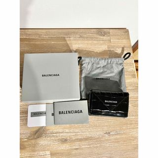 バレンシアガ(Balenciaga)のBALENCIAGA バレンシアガ ペーパーミニウォレット クロコダイル(財布)