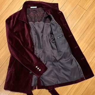 ミッシェルクランオム(MICHEL KLEIN HOMME)の美品【MICHEL KLEIN HOMME】ベルベットジャケット(テーラードジャケット)