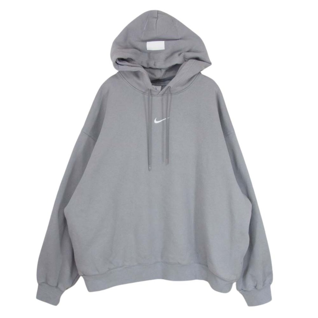 FEAR OF GOD フィアオブゴッド AR0634-003 × Nike ナイキ NRG PO HOODIE プルオーバーフーディ パーカー ダブルフード 裏起毛 グレー系 XL約74cm袖丈