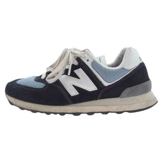 ニューバランス(New Balance)のNEW BALANCE ニューバランス スニーカー ML574HF2 ローカット スニーカー ブラック系 ライトブルー系 ホワイト系 25.5cm【中古】(スニーカー)