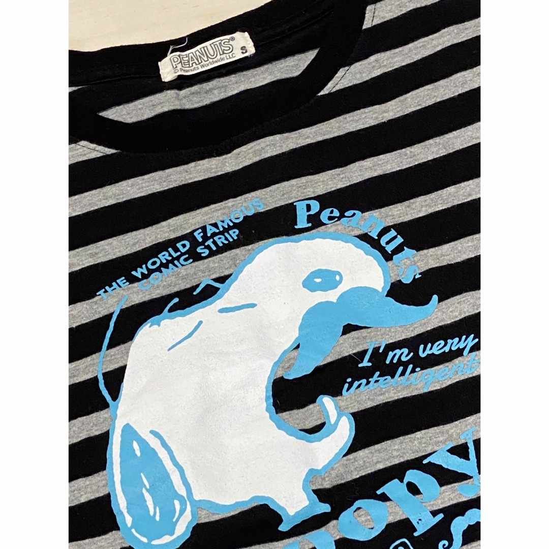 SNOOPY(スヌーピー)のスヌーピー　SNOOPY Tシャツ　ストライプ　S レディースのトップス(Tシャツ(半袖/袖なし))の商品写真