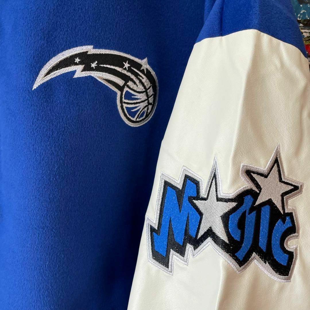オーランド・マジック スタジャン ブルゾン 青 バスケ NBA ブルー メンズのジャケット/アウター(スタジャン)の商品写真