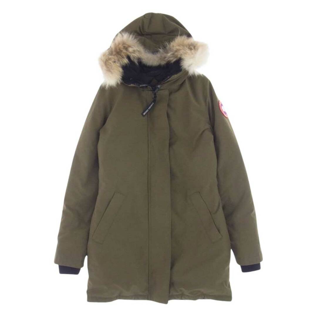 CANADA GOOSE(カナダグース)のCANADA GOOSE カナダグース ダウンジャケット 3037L 国内正規品 サザビーリーグ Victoria Parka ヴィクトリア パーカー ダウン ジャケット モスグリーン系 XS【中古】 レディースのジャケット/アウター(その他)の商品写真