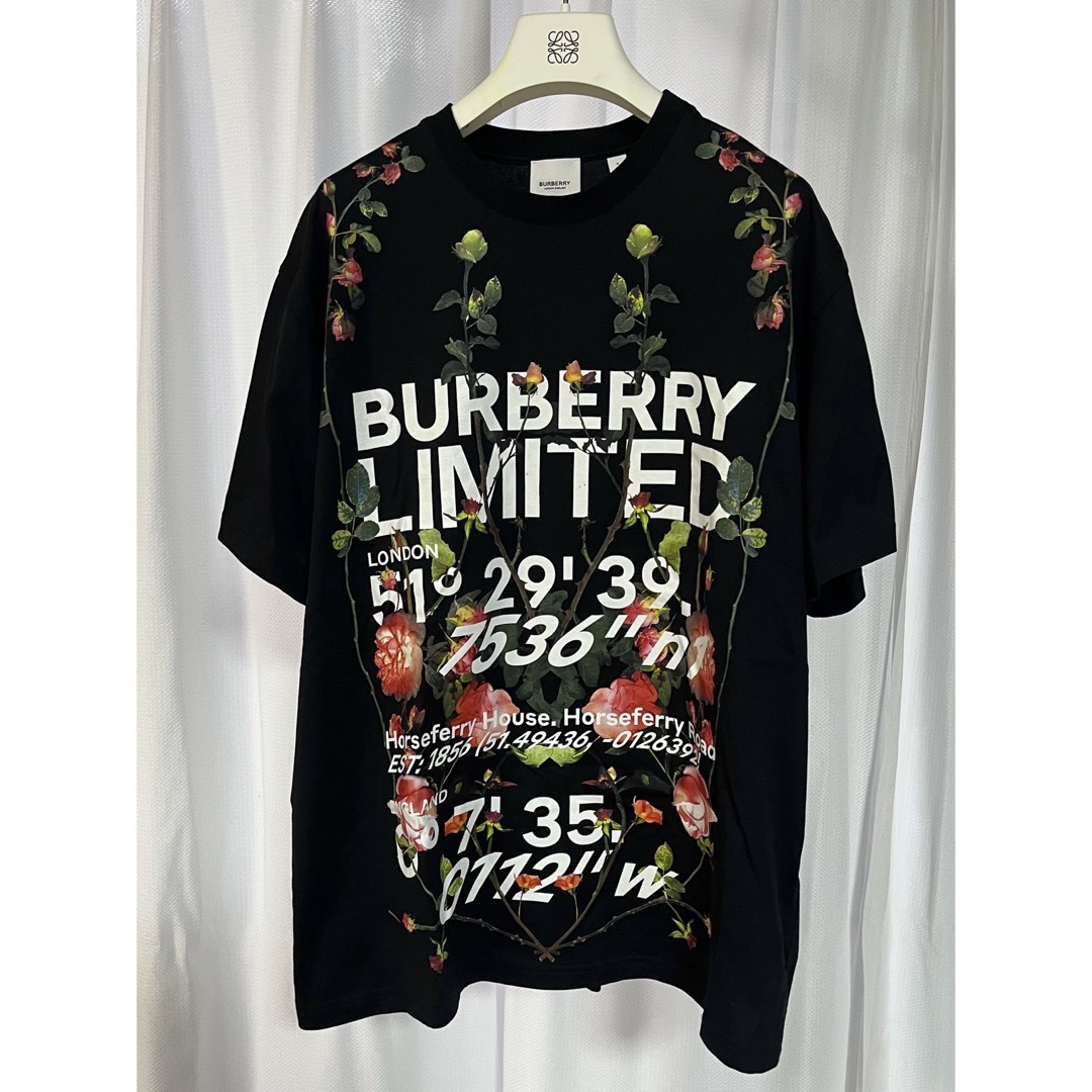 希少 BURBERRY LIMITED バーバリー Tシャツ 薔薇 花柄 ロゴ | フリマアプリ ラクマ