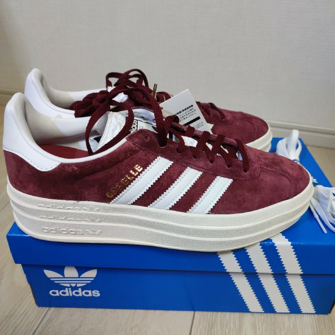新品 アディダスオリジナルス ガゼルボールドGAZELLEBOLD 24.5cm-