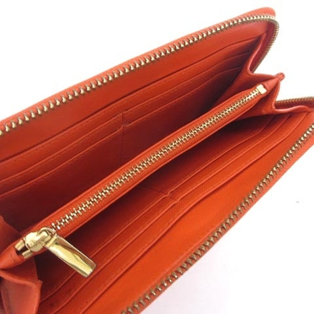Tory Burch(トリーバーチ)のトリーバーチ 長財布 ウォレット ラウンドファスナー ロゴ レザー オレンジ レディースのファッション小物(財布)の商品写真
