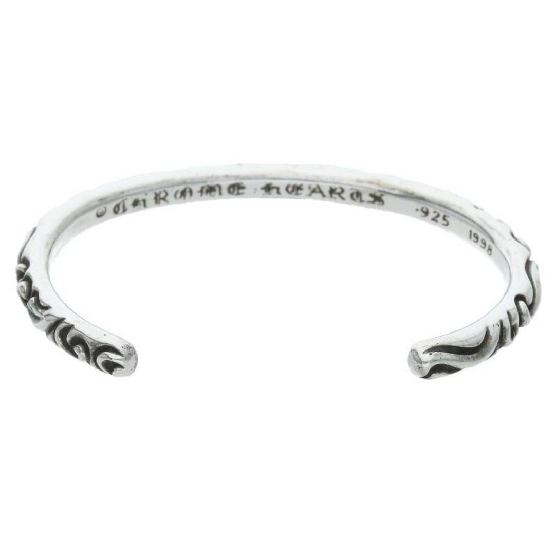 クロムハーツ BANGLE SCROLL/スクロールバンド シルバーブレスレット メンズ
