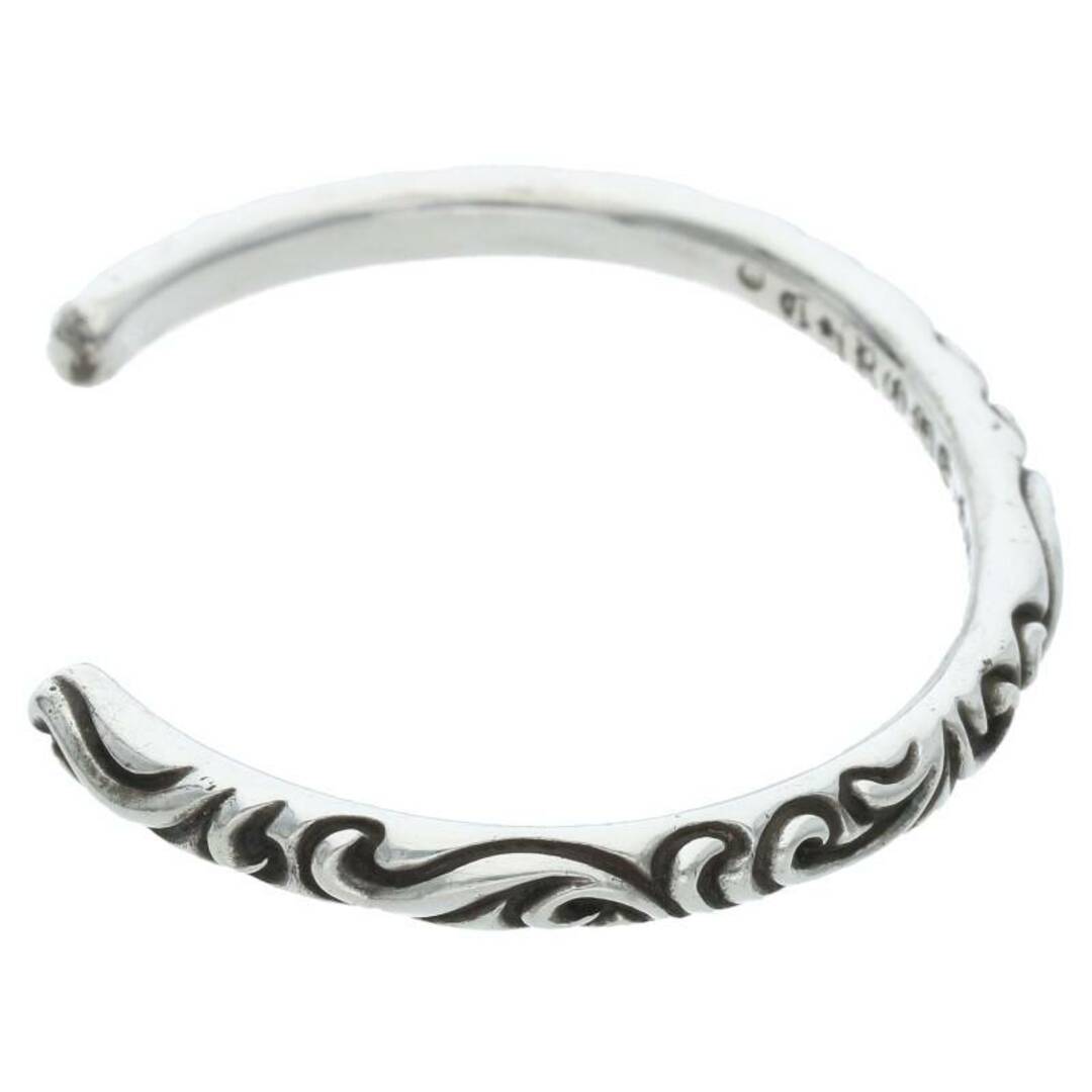 クロムハーツ BANGLE SCROLL/スクロールバンド シルバーブレスレット メンズ