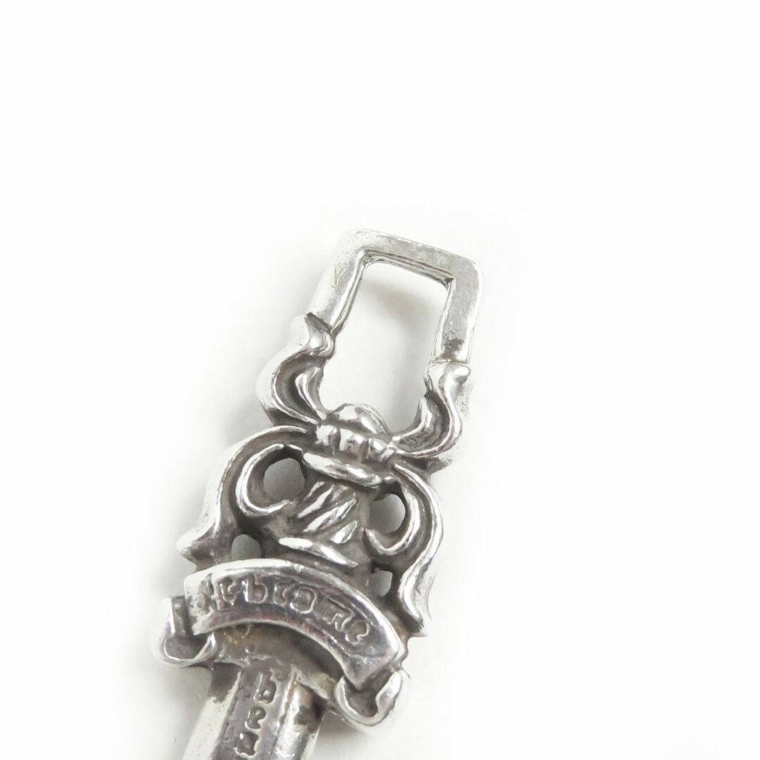 美品□CHROME HEARTS/クロムハーツ #5 ロゴ入り ダガーチャーム/ペンダントトップ アクセサリー シルバーカラー 重量6.45g メンズ◎