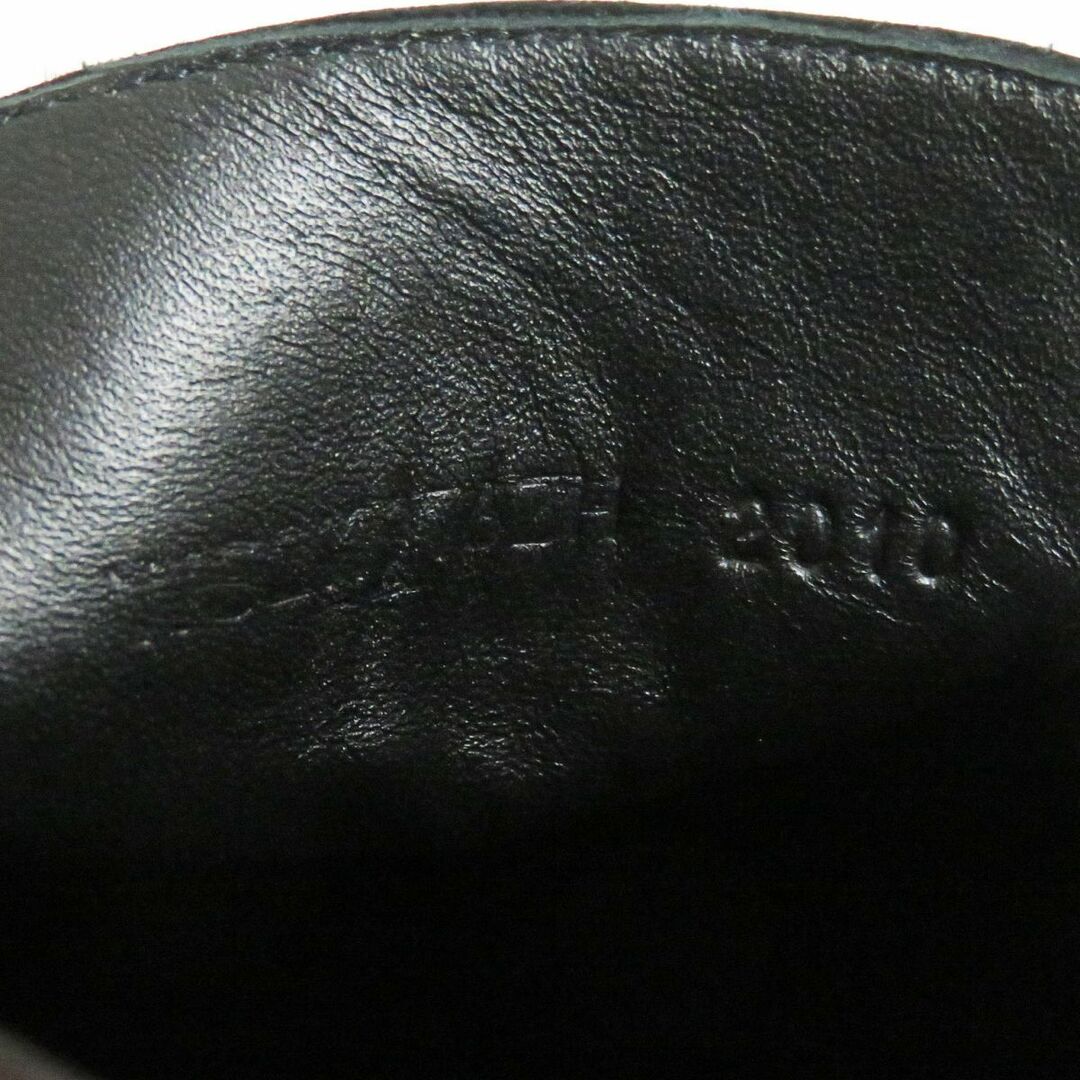 未使用品□HERMES/エルメス デスタン ケリー金具 ロゴ入り スクエアトゥ レザー ローファー/モカシン/フラットシューズ ブラック 39 伊製