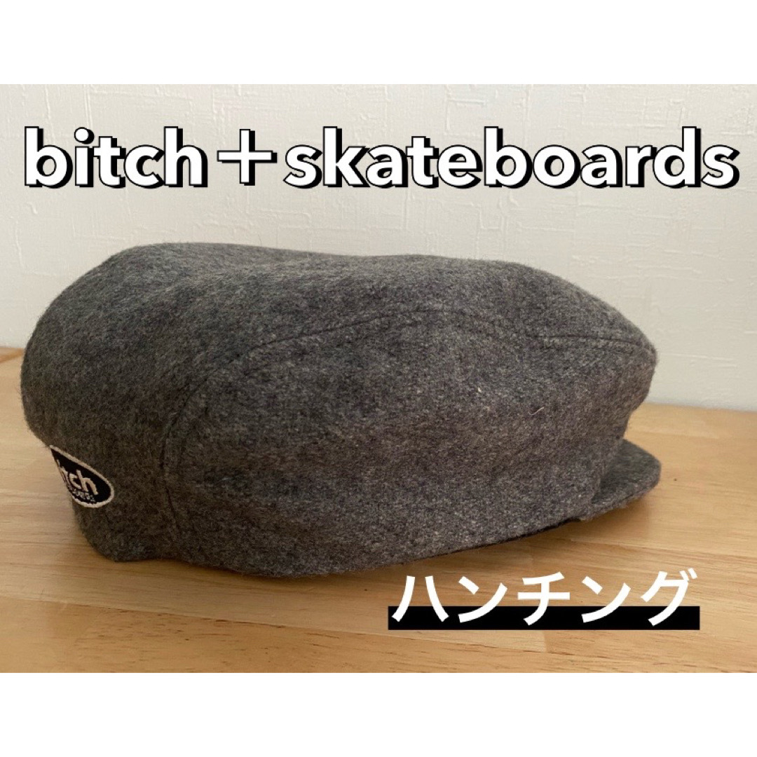 希少 90s bitch skateboards ハンチング レディース ベレー メンズの帽子(ハンチング/ベレー帽)の商品写真