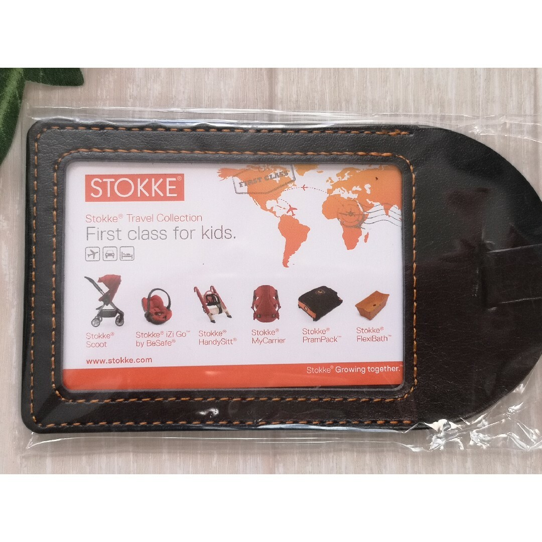 Stokke(ストッケ)の★非売品★STOKKE Stokke ストッケ レザー ラゲージタグ☆ インテリア/住まい/日用品の日用品/生活雑貨/旅行(旅行用品)の商品写真