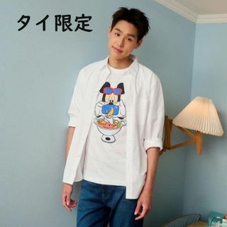 ★セール実施中‼★≪タイ限定≫ユニクロ×ディズニー☆Tシャツ（白・S）☆ミッキー(Tシャツ(半袖/袖なし))