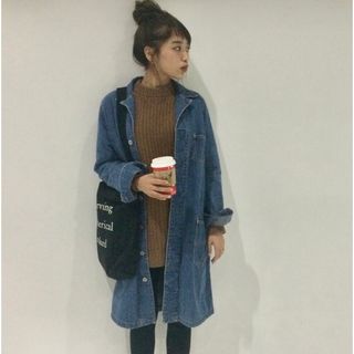 マウジー(moussy)の週末値下！　MOUSSY◯デニムコート　美品(ロングコート)