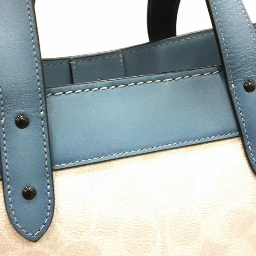 COACH コーチ レキシー プレイ 2WAY バッグ C4804 トートバッグ ショルダーバッグ ブルー 恐竜 スケボーJA-17968