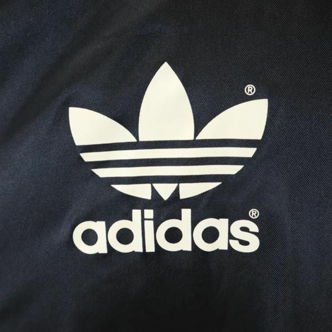 adidas(アディダス)のアディダス 80s デサント製 ヴィンテージ バックトレフォイルロゴ 中綿コート 160 ブラック adidas 裏ボア キッズ 古着 【231108】 キッズ/ベビー/マタニティのキッズ服男の子用(90cm~)(コート)の商品写真