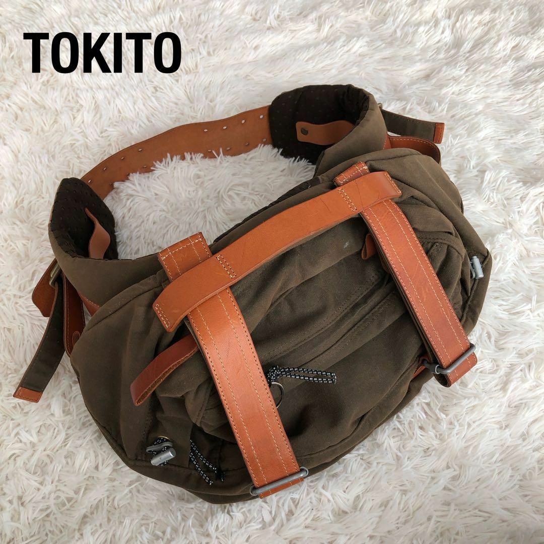 TOKITO360トキト　ウエストバッグ　ボディーバッグ　カーキ