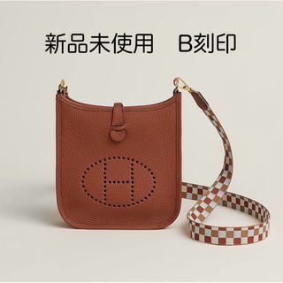 未使用 展示品 エルメス HERMES エブリン TPM ショルダー バッグ トリヨンクレマンス ブラック シルバー 金具 U刻印 VLP 90204753