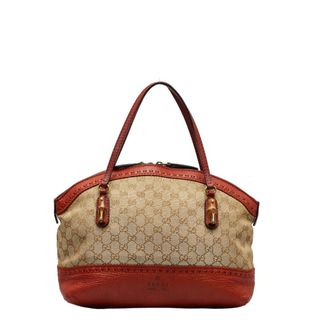 グッチ(Gucci)のグッチ GGキャンバス バンブー ハンドバッグ トートバッグ 339002 キャンバス レディース GUCCI 【1-0123866】(ハンドバッグ)