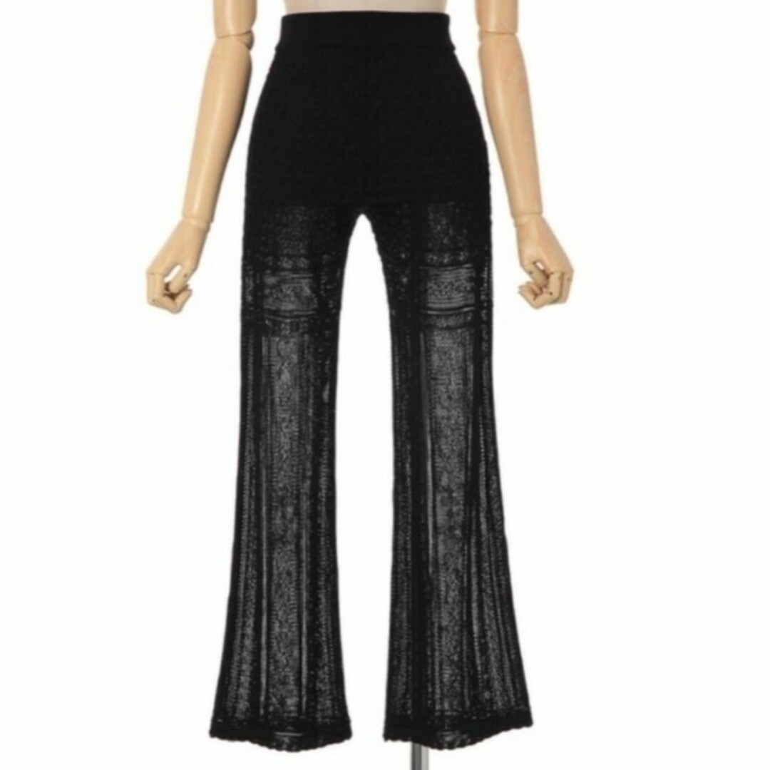 traditional curtain lace　knit trousers