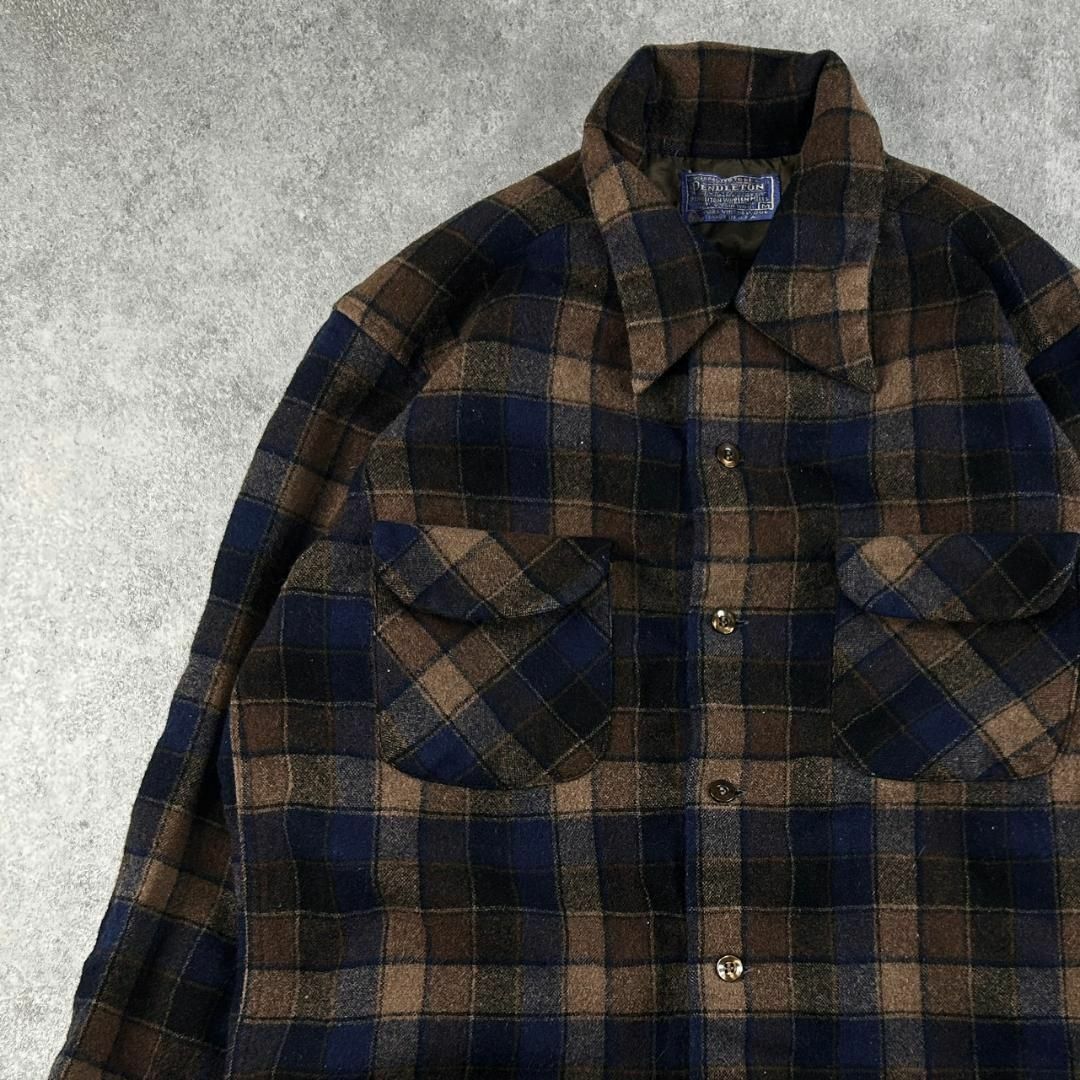 PENDLETON ペンドルトン グランジ チェックシャツ 70年代 古着-