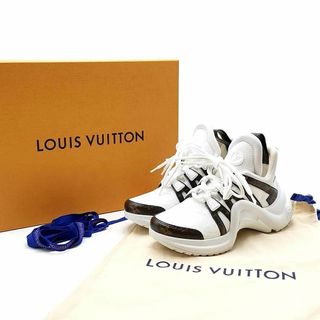 LOUIS VUITTON ルイヴィトン LV アークライト・ライン GO1108 ハイカット スニーカー ホワイト/ゴールド