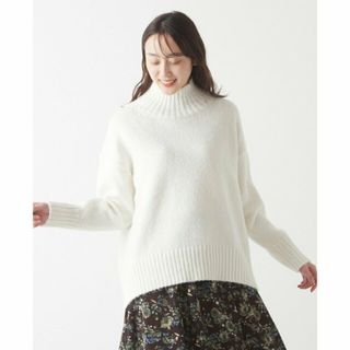 メルローズクレール(MELROSE claire)の【ホワイト】【冬のワードローブにプレーンなあったかハイネックプルオーバー】(ニット/セーター)