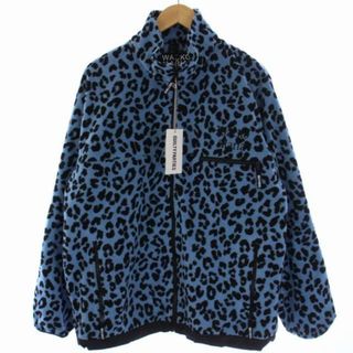 ワコマリア(WACKO MARIA)のWACKO MARIA LEOPARD BOAFLEECE JACKET M 青(ブルゾン)