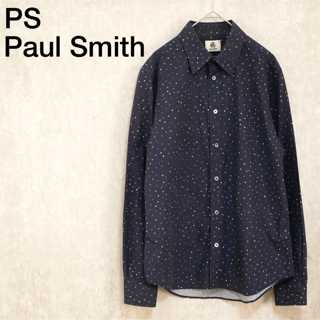 Paul Smith(ポールスミス)のPS Paul Smith 水彩ドット柄プリントコットンシャツ メンズのトップス(シャツ)の商品写真