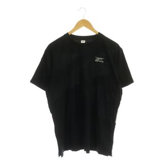 リーボック(Reebok)のリーボック × EightyOne  Tシャツ カットソー 半袖 L 黒 白(Tシャツ/カットソー(半袖/袖なし))