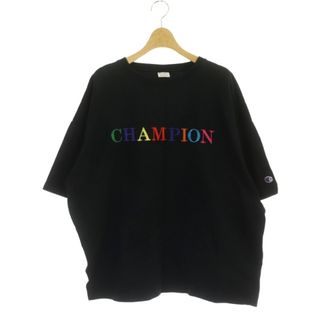 チャンピオン(Champion)のチャンピオン ビッグTシャツ カットソー 半袖 刺繍 M 黒 CW-R309(Tシャツ(半袖/袖なし))