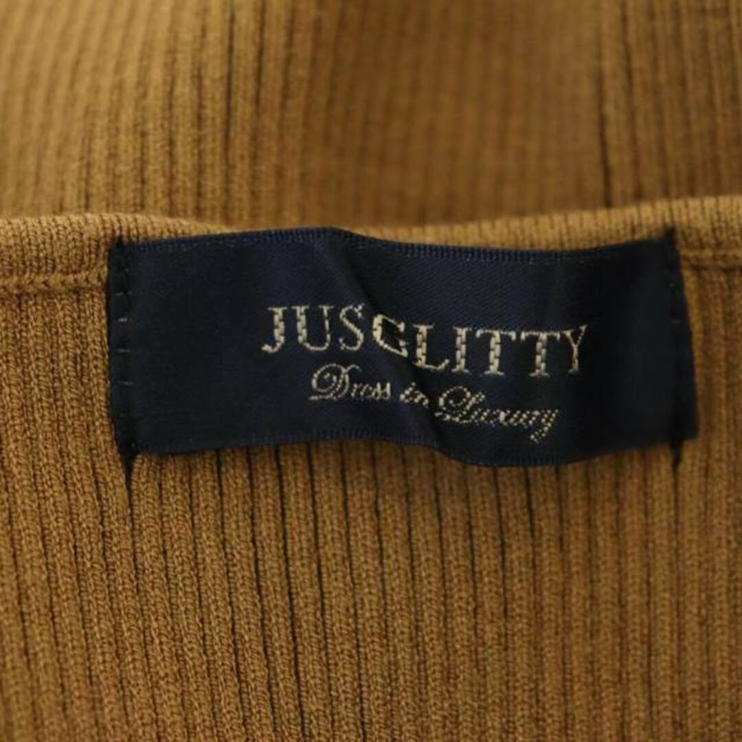 JUSGLITTY(ジャスグリッティー)のジャスグリッティー アンサンブルニット カーディガン カットソー ノースリーブ レディースのトップス(カーディガン)の商品写真