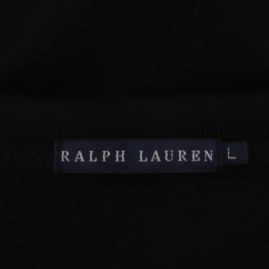 Ralph Lauren(ラルフローレン)のラルフローレン パフスリーブポロシャツ 半袖 スキッパー L 黒 ブラック レディースのトップス(ポロシャツ)の商品写真