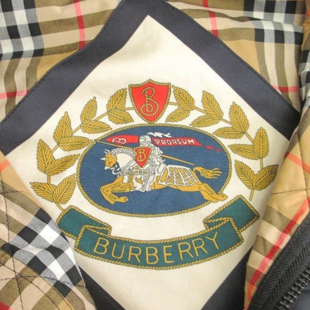 BURBERRY(バーバリー)のバーバリー パテッドジャケット コート キルティング 中綿 黒 46 ■SM1 メンズのジャケット/アウター(ブルゾン)の商品写真