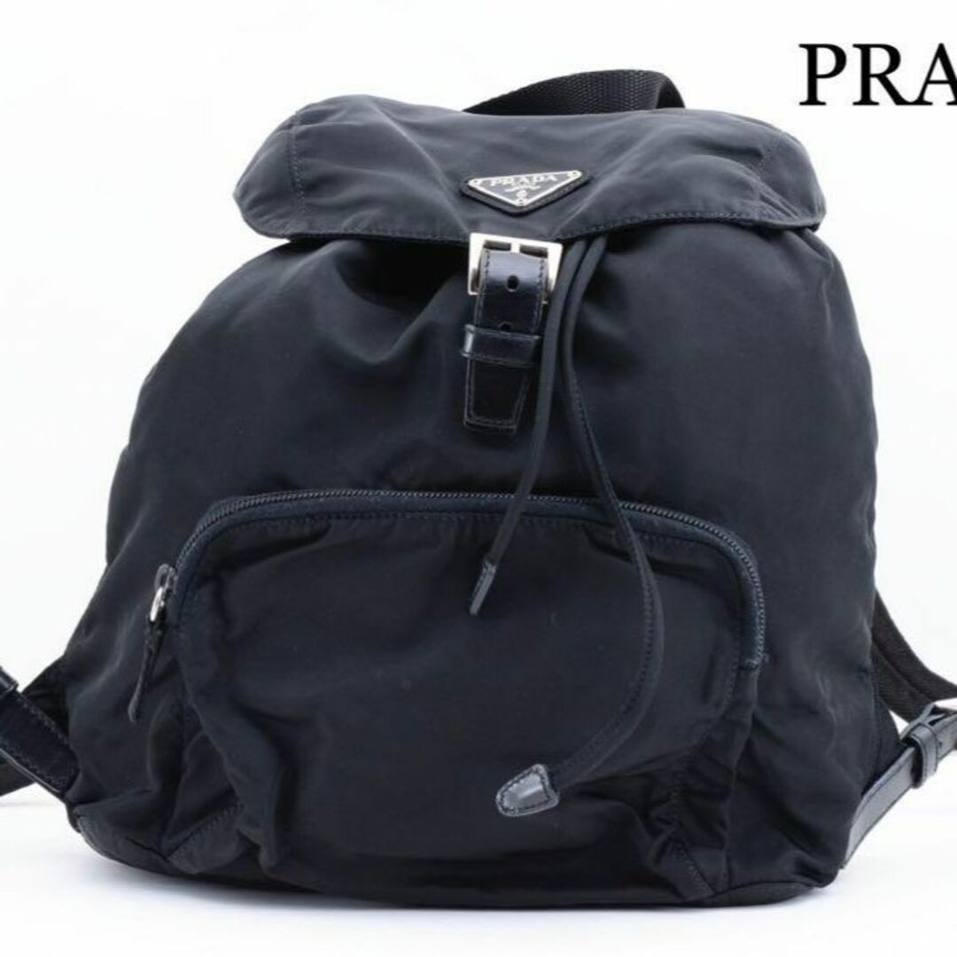 待望☆】 極美品 PRADA プラダ リュック テスート ブラック 23102710