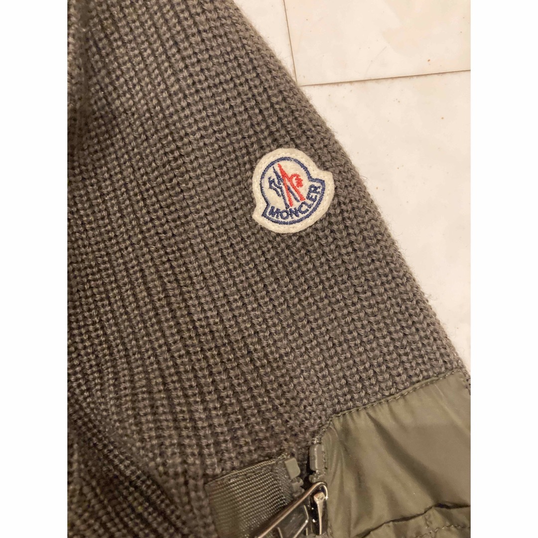 サイズM】MONCLER ニットハイブリッドニットダウンパーカー カーディガン