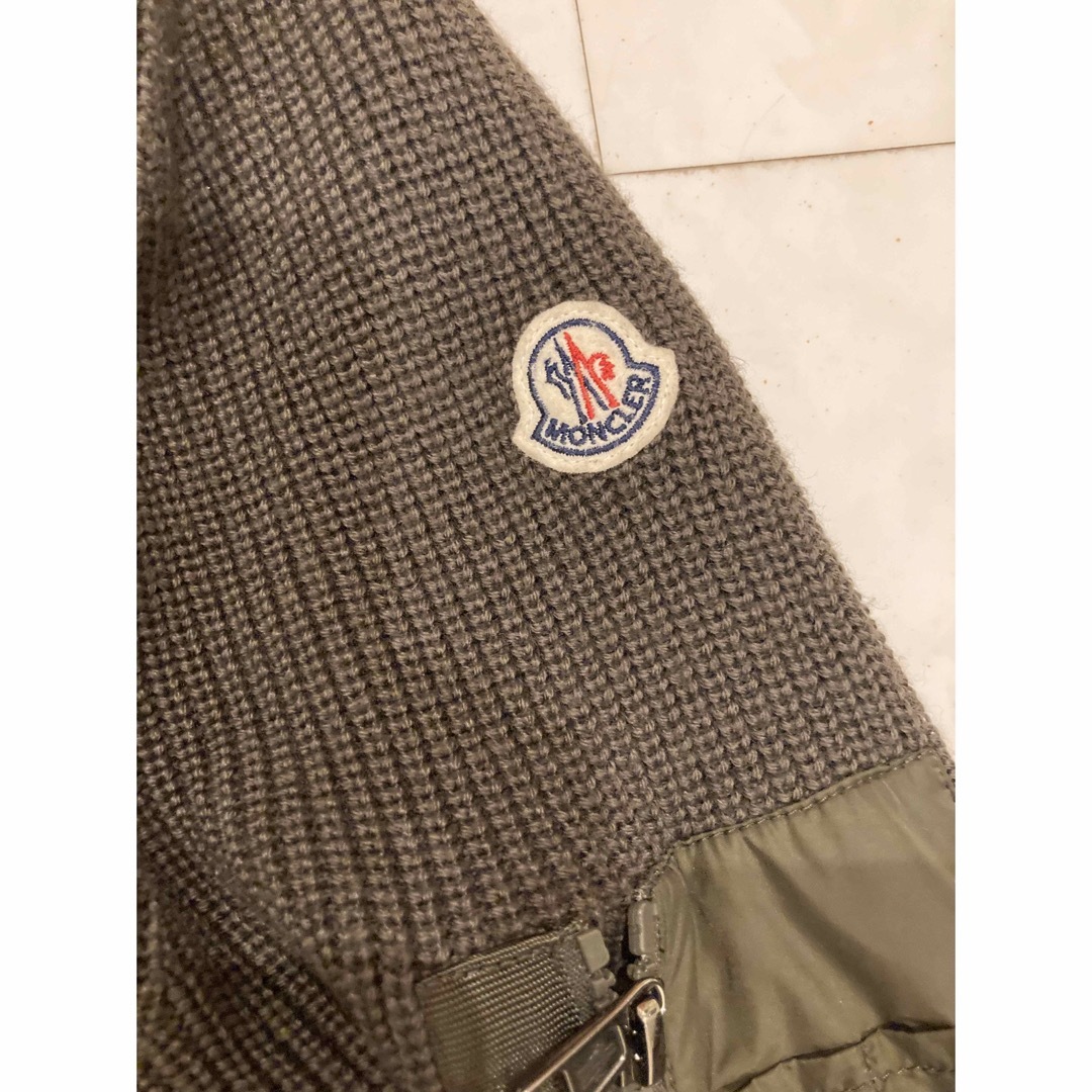 サイズM】MONCLER ニットハイブリッドニットダウンパーカー　カーディガン