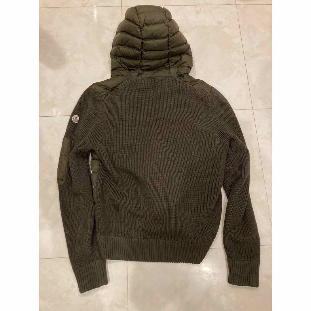 サイズM】MONCLER ニットハイブリッドニットダウンパーカー カーディガン