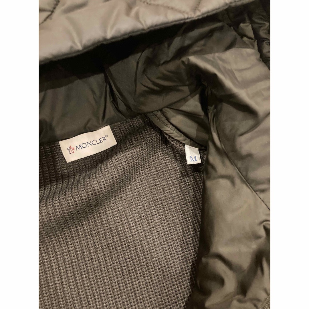 サイズM】MONCLER ニットハイブリッドニットダウンパーカー カーディガン
