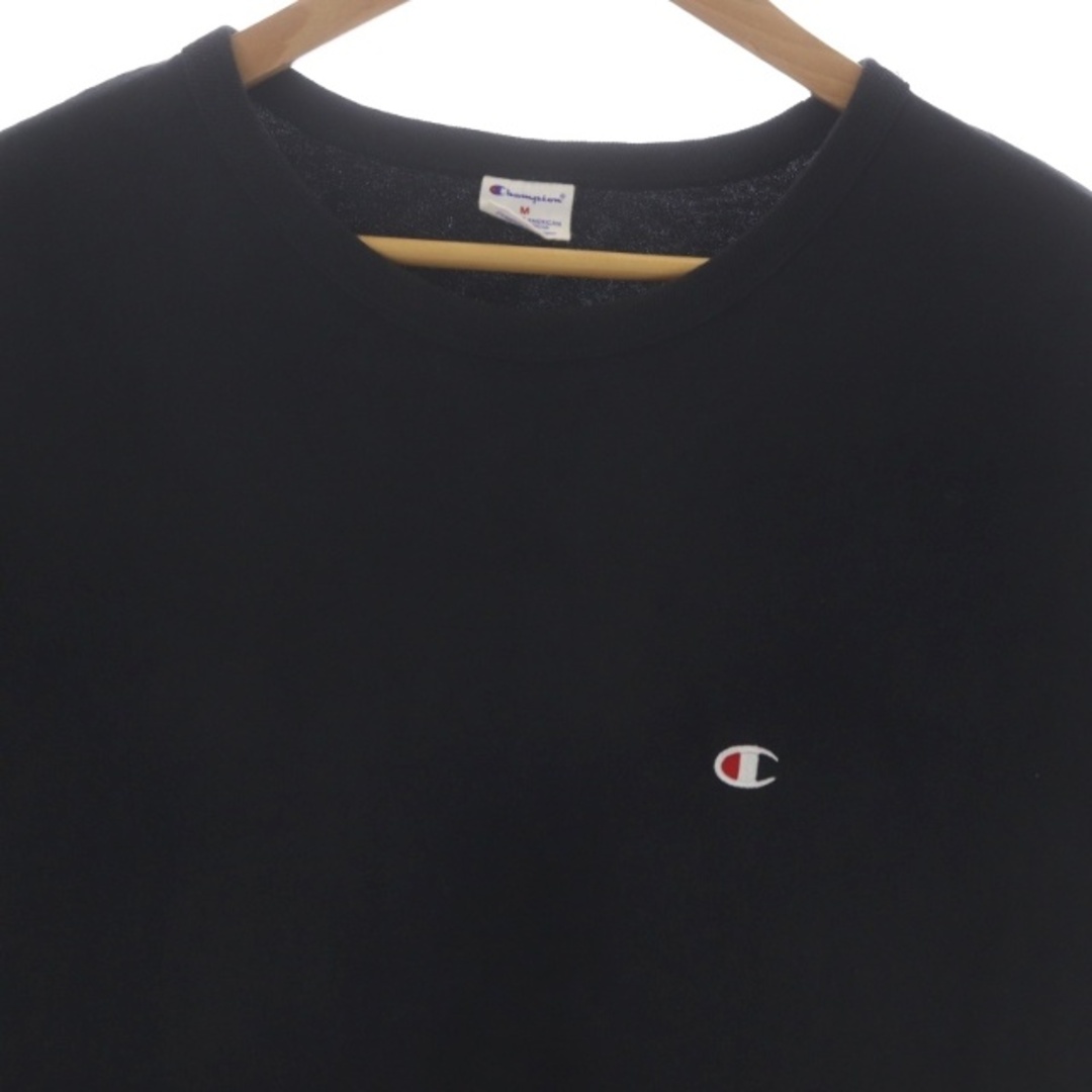 Champion(チャンピオン)のチャンピオン ショートスリーブTシャツ カットソー 半袖 ロゴパッチ M 黒 メンズのトップス(Tシャツ/カットソー(半袖/袖なし))の商品写真