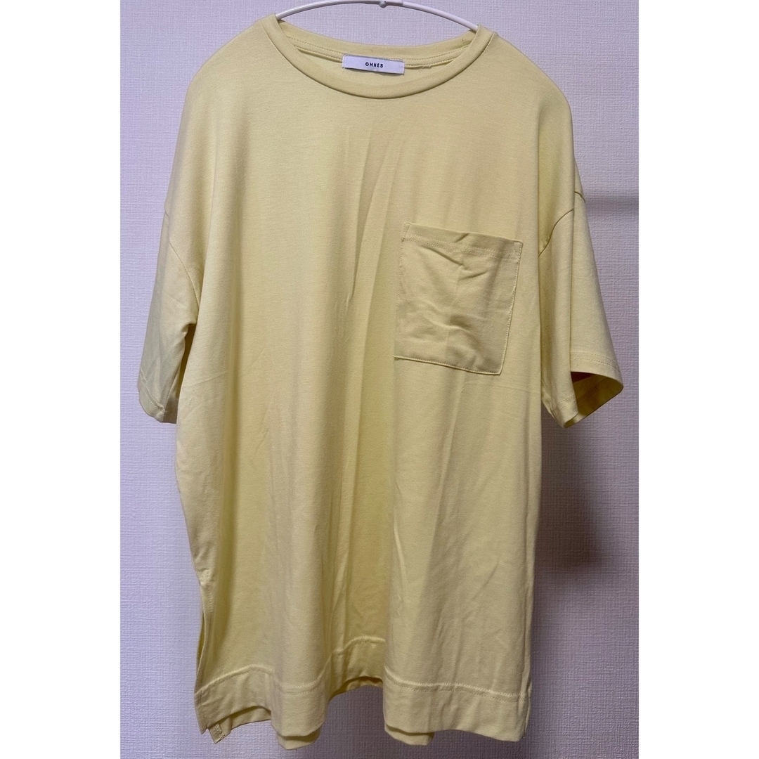 イエロー　カットソー　Tシャツ レディースのトップス(カットソー(半袖/袖なし))の商品写真