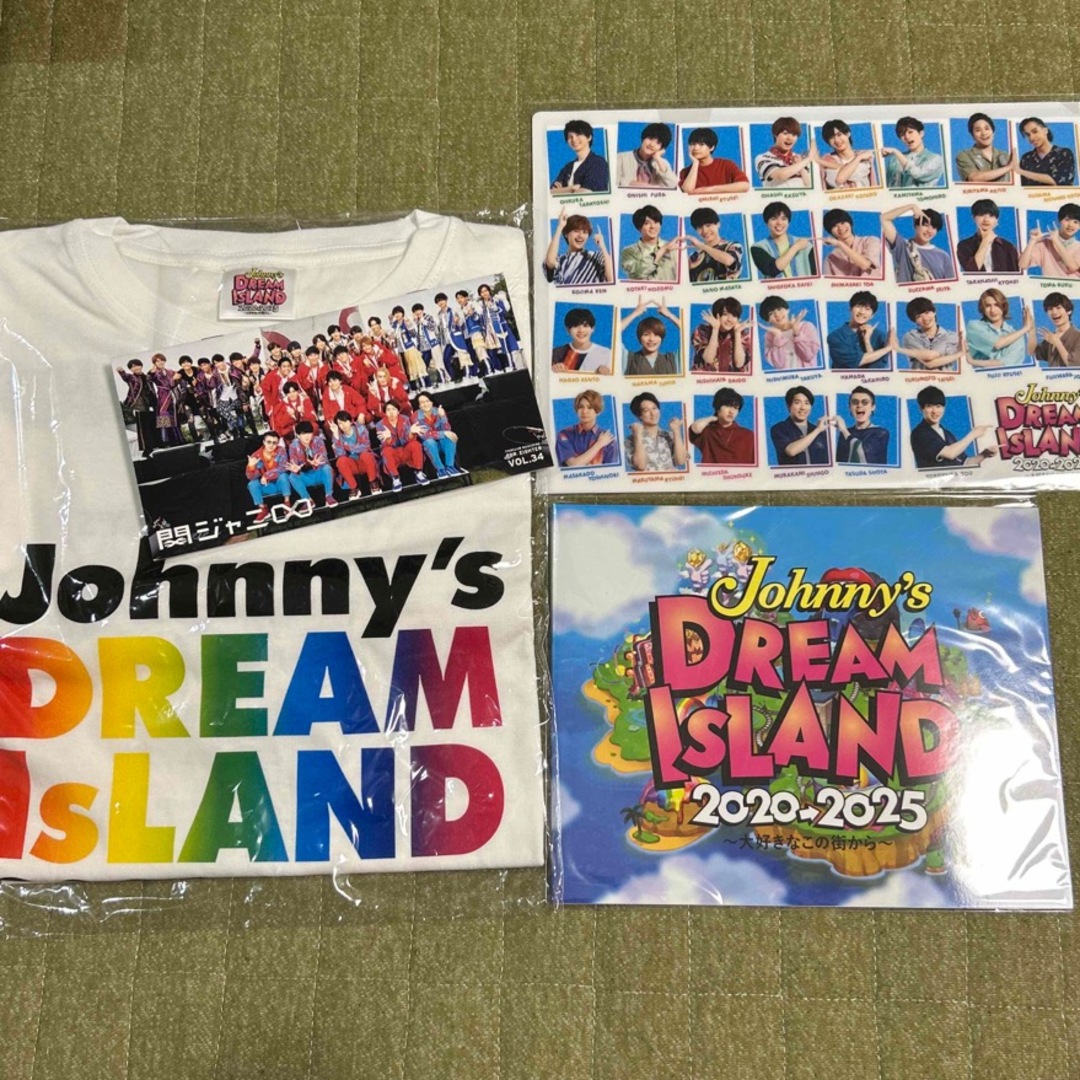 Johnny's(ジャニーズ)のジャニーズドリームアイランド Tシャツ 写真 クリアファイルセット エンタメ/ホビーのタレントグッズ(アイドルグッズ)の商品写真