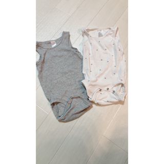 エイチアンドエム(H&M)のH&M ベビー肌着　ロンパース　80(肌着/下着)