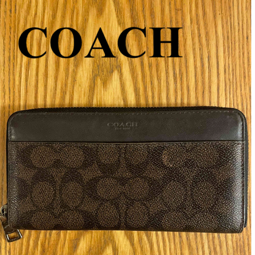 COACH(コーチ)のCOACH  長財布　シグネチャー　ブラウン　レディース レディースのファッション小物(財布)の商品写真