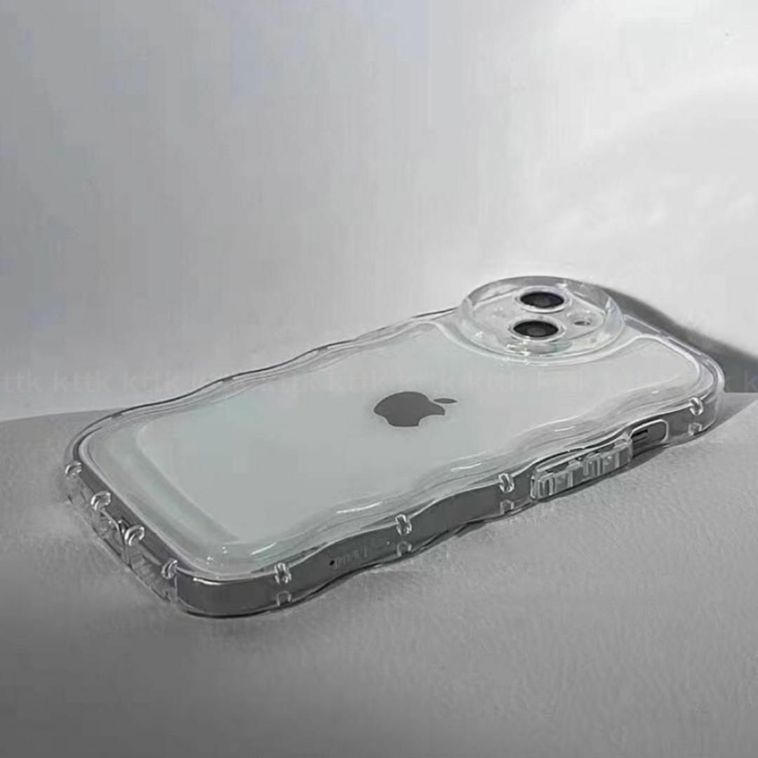 iPhone14 クリア ケース 透明 ぷくぷく プリ アクスタ 人気 流行 スマホ/家電/カメラのスマホアクセサリー(iPhoneケース)の商品写真